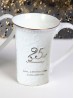 Porcelain 25 Anniversary Mug , Set of 2 With Gift Box